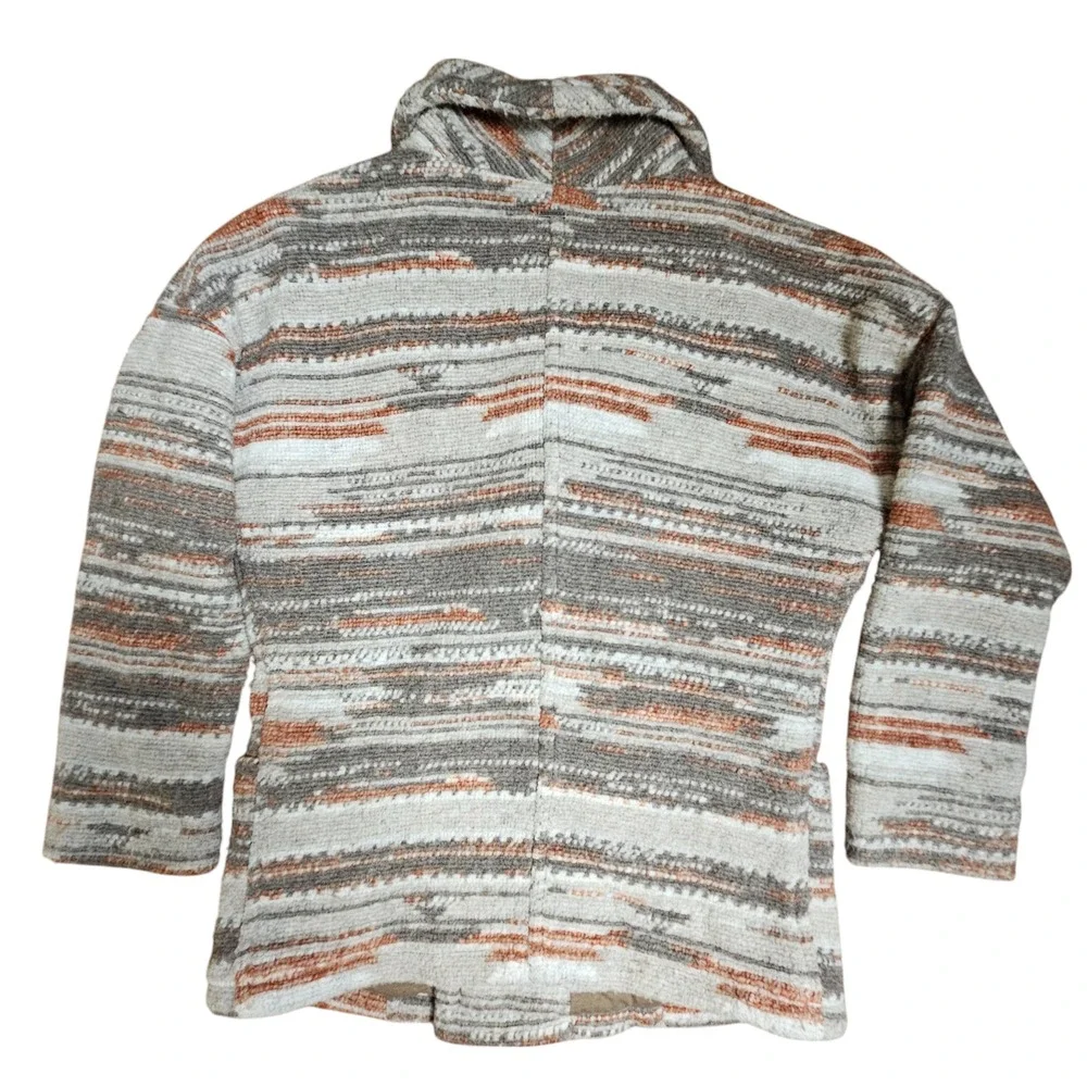 Prana Arria Jacket Wool Blend Knit Womens S Double Breasted Boho Aztec Southwest